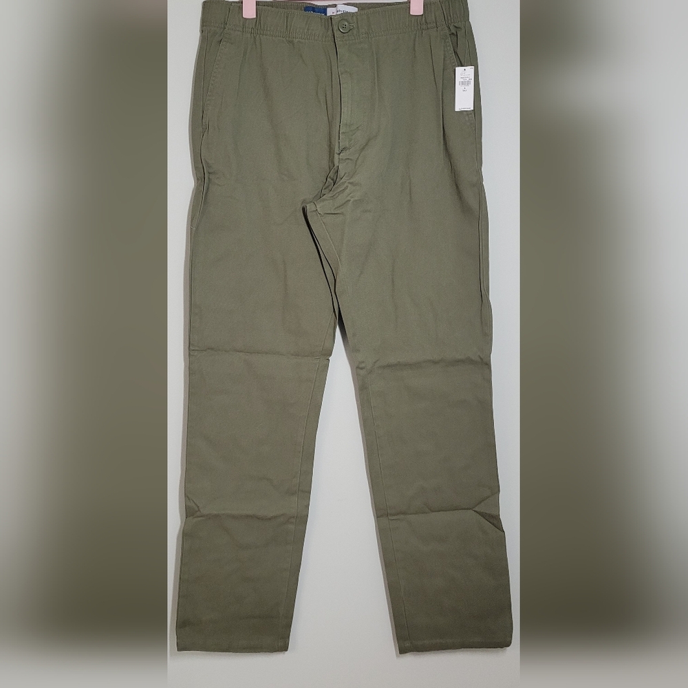 OLD Navy Men's Olive Green Pants MED Tall 90's Straight NWT